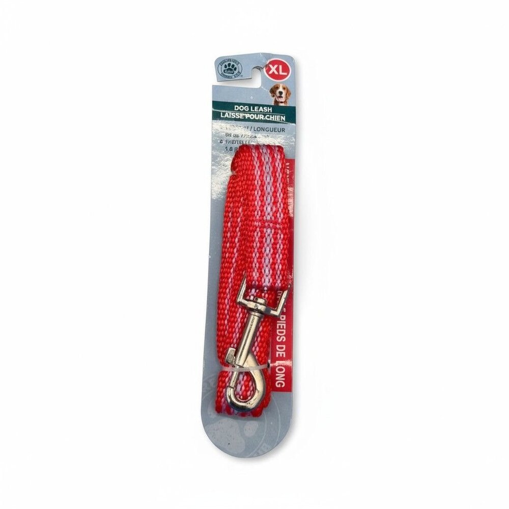 Extra Large Red Dog Leash 60" Long & 1" Wide Greenbrier